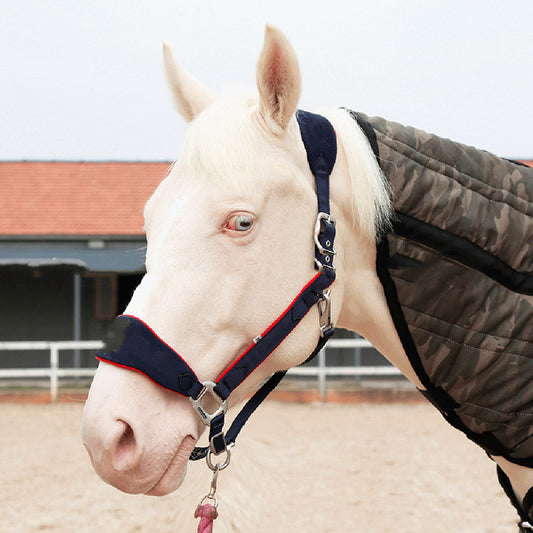 Halter with fleece lining